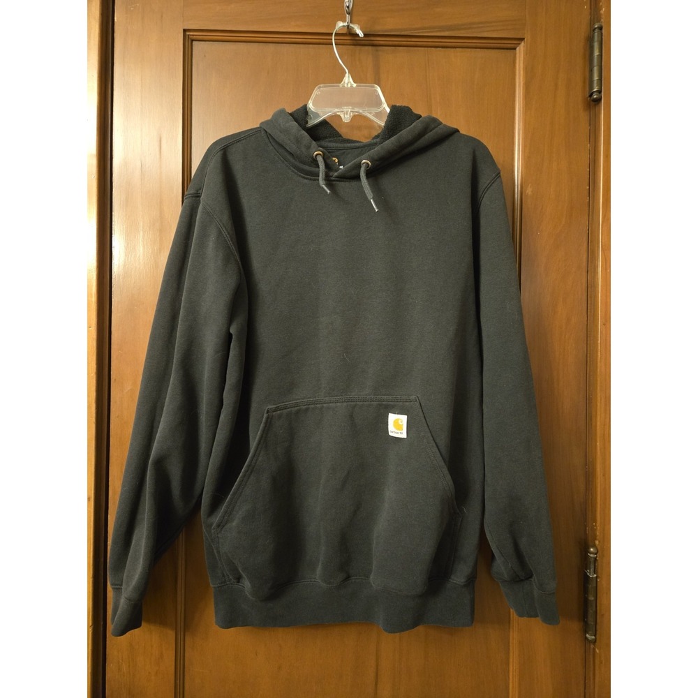 Carhartt Mens Size Medium Black Original Fit Midweight Hoodie Outdoor Workwear